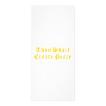 Thou Shalt Create Peace Personalized Rack Card