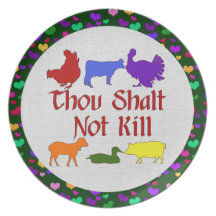 Thou Shalt Not Kill Dinner Plate