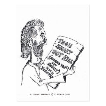 Thou Shalt Not Kill Post Cards
