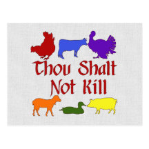 Thou Shalt Not Kill Postcards