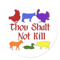 Thou Shalt Not Kill stickers by orsobear Thou Shalt Not Kill stickers