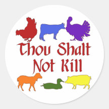 Thou Shalt Not Kill Sticker