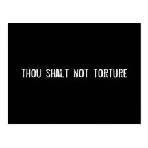 thou shalt not torture postcards