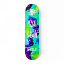 "Though I've Traveled Many Miles" 3D Neon Deck skateboards by StellaKarmine "Though I've Traveled Many Miles" 3D Neon Deck skateboards