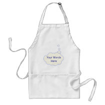 Thought Bubble Template aprons by DonnaGrayson Thought Bubble Template aprons