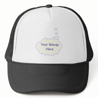 Thought Bubble Template Hat by DonnaGrayson