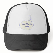 Thought Bubble Template hats