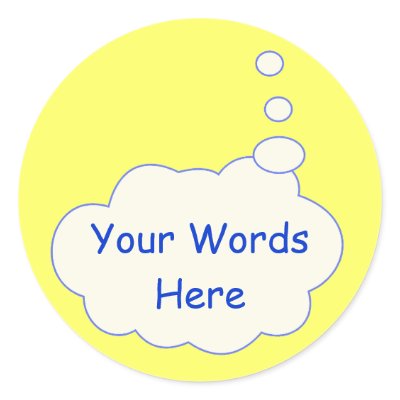 Thought Bubble Template Sticker by DonnaGrayson