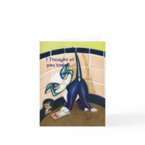 Thought of you today, note card, by Alma Lee