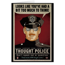 Thought Police Card cards