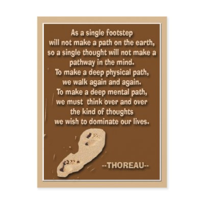Thought provoking quote by Thoreau Post Cards by semas87