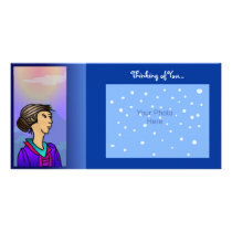 Thoughtful Girl Photo Card photo cards by elledeegee Thoughtful Girl Photo Card photo cards