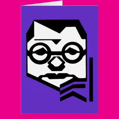 Thoughtful Man With Glasses Card Zazzle_card