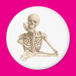 Thoughtful Skeleton Refrigerator Magnets