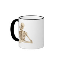 Thoughtful Skeleton Coffee Mug