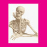 Thoughtful Skeleton Postcard Thoughtful Skeleton Postcard