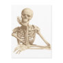Thoughtful Skeleton Postcard