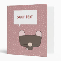 thoughtful teddy bear binders
