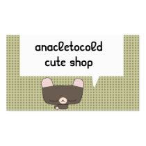 thoughtful teddy bear business cards