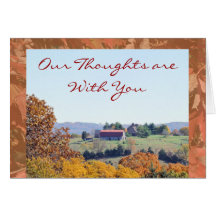 Thoughts are with You-any occasion Greeting Card