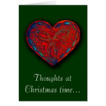 Thoughts at Christmas time... Romantic greeting Greeting Cards