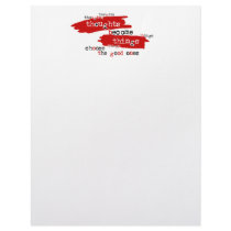 Thoughts become things letterhead