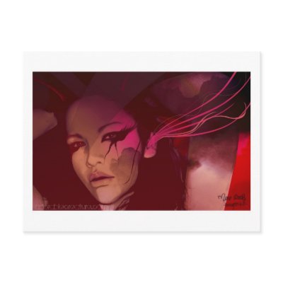 Thoughts Kill Postcard by Mered1th