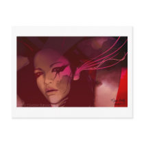 Thoughts Kill Postcard by Mered1th Thoughts Kill Postcard