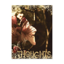 Thoughts Postcard by webgrrl Thoughts Postcard