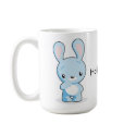 Thoughtul & Hungry Bunny Mug