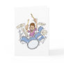 thrashing drummer greeting cards