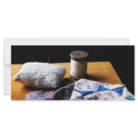 Thread, Pincushion and Cloth Personalized Rack Card