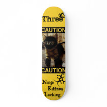 "Three3Three" Ninja Kittens Deck skateboards by Three3Three "Three3Three" Ninja Kittens Deck skateboards
