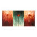 Three Abstract Poppies posters by sirenicart Three Abstract Poppies posters