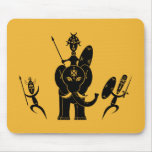 Three African Warriors Mouse Mat