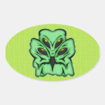 Three Alien Invaders Sticker
