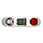 Three Amicows in White Skateboard Decks