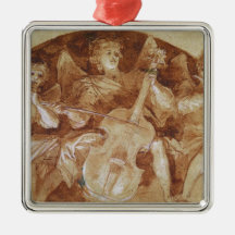 Three Angel Musicians Ornaments
