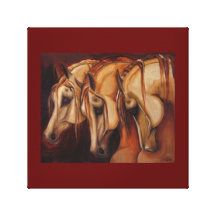 Three Arabians 12' x12' Canvas Print
