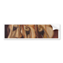 Three Arabians Bumper Stickers