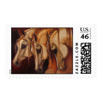 Three Arabians Postage Stamp