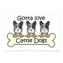 Three Australian Cattle Dogs posters