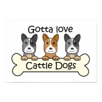 Three Australian Cattle Dogs posters