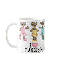 Three Ballet Bears mugs
