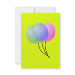 three balloons personalized invitations