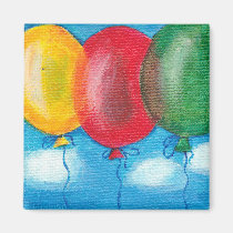 Three balloons magnet magnets