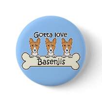 Three Basenjis Button