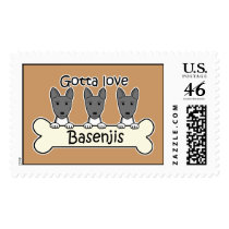 Three Basenjis Postage