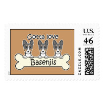 Three Basenjis Postage