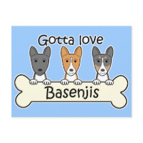 Three Basenjis Postcards